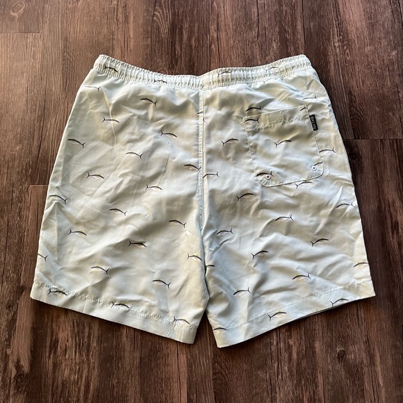 NWT Brooklyn Cloth Co. Fish Pattern Volley Swim Trunk Sz L - Picture 7 of 7